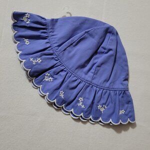 Gymboree Porcelain Doll NWT 12-18 month Sun Hat embroidered. Mixed Bin Z25